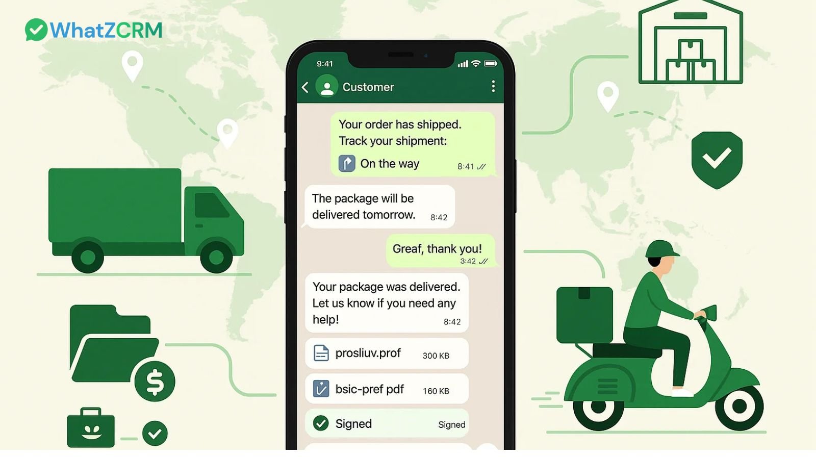 WhatsApp CRM for logistics