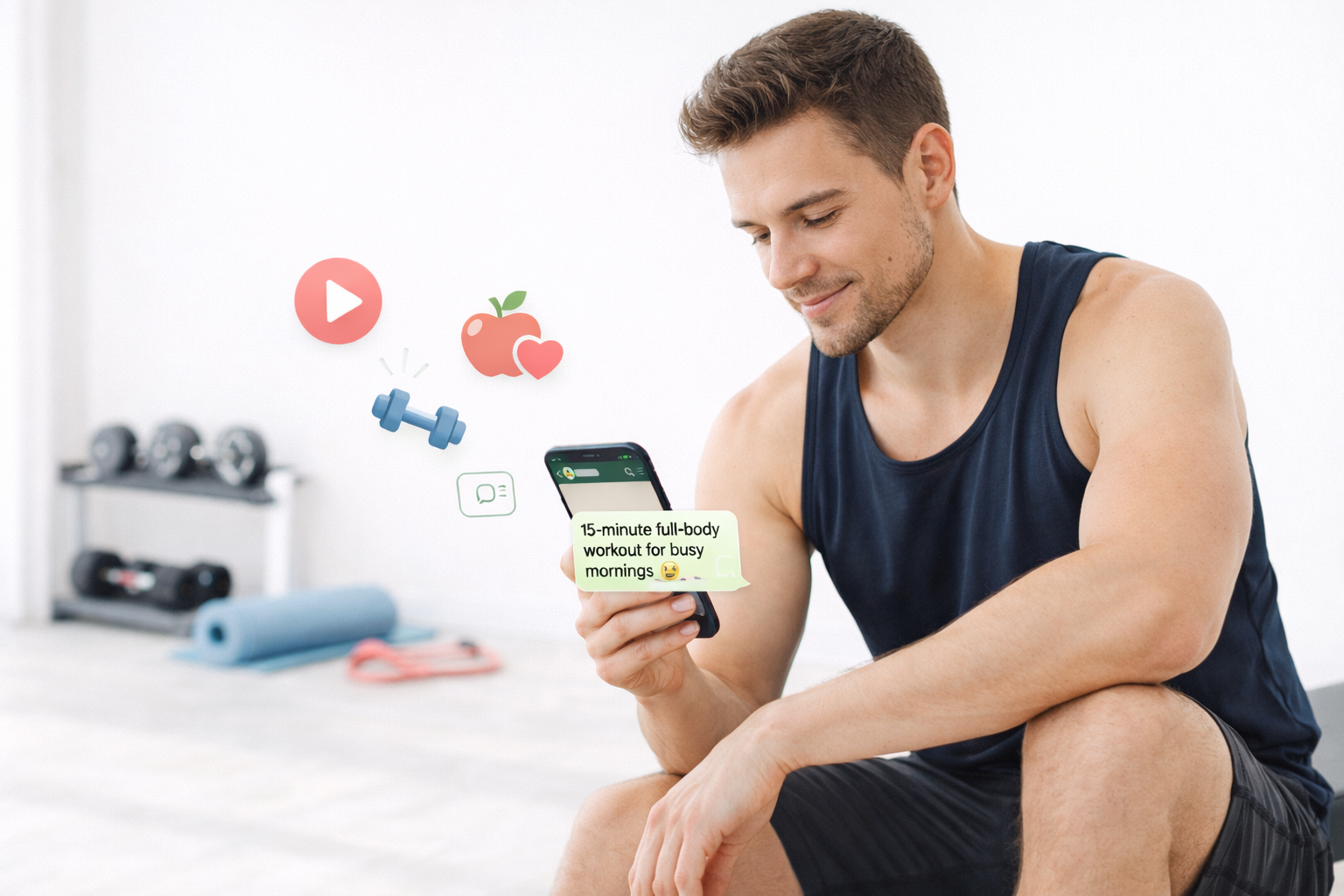 WhatsApp for fitness Centers
