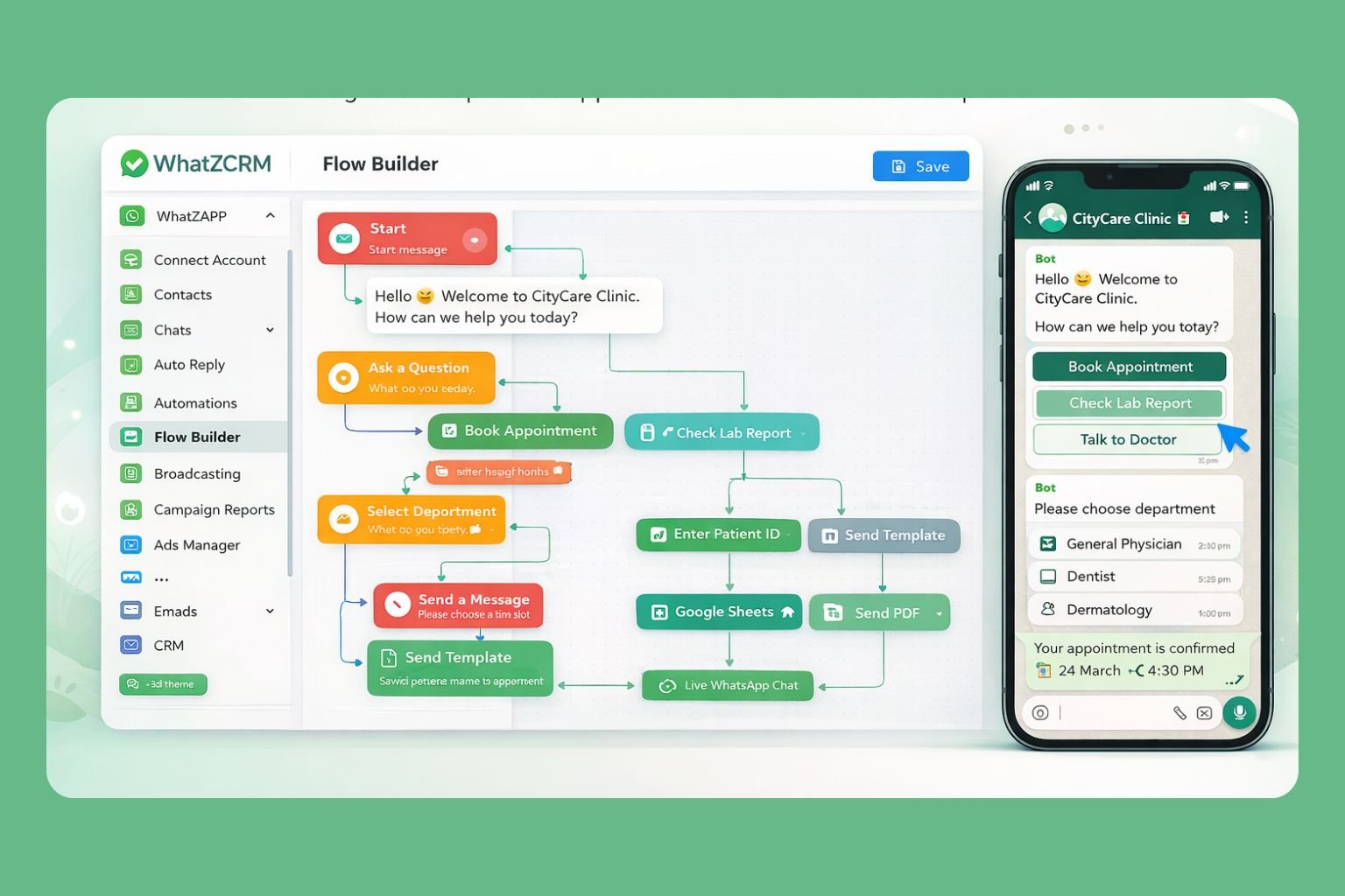 WhatsApp Chatbot for healthcare