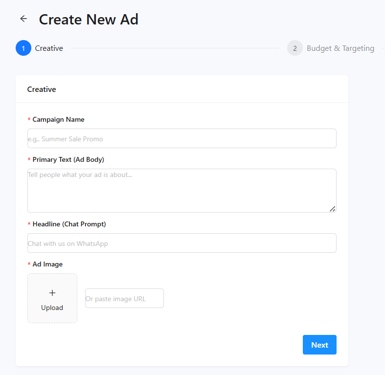 Click to WhatsApp Ad