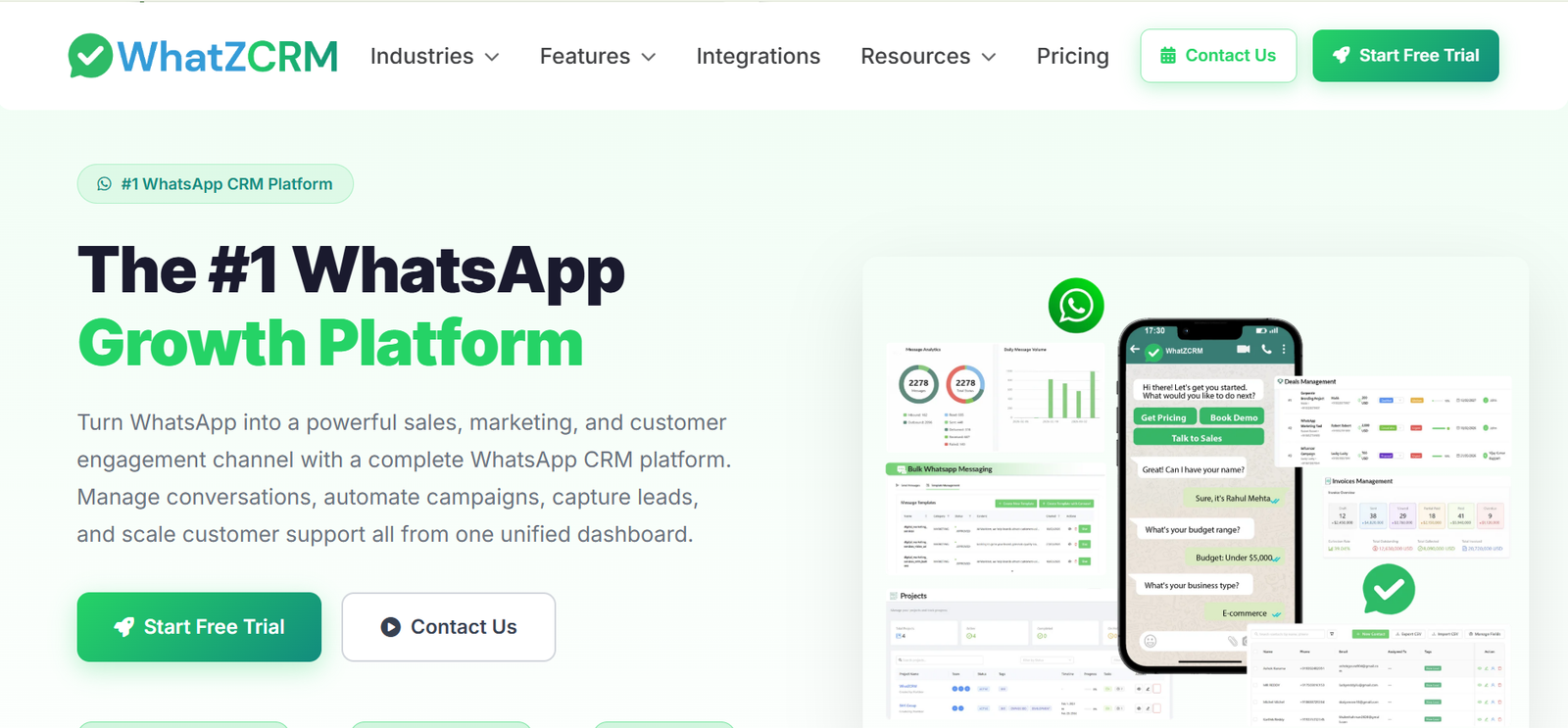 WhatsApp CRM for e-commerce
