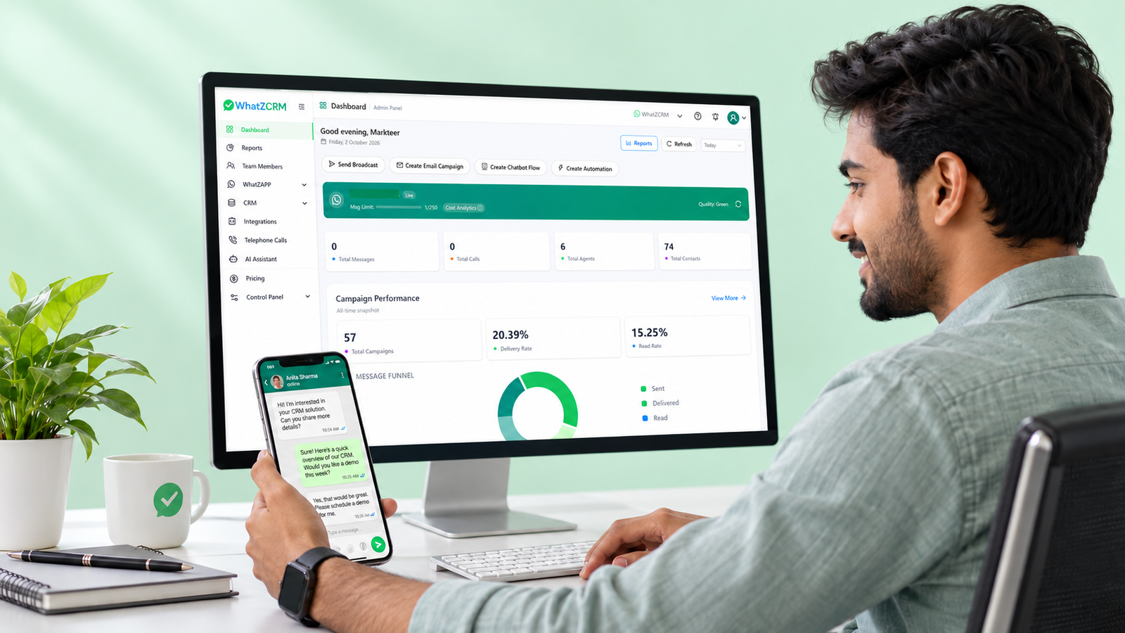 WhatsApp Marketing Automation WhatZCRM