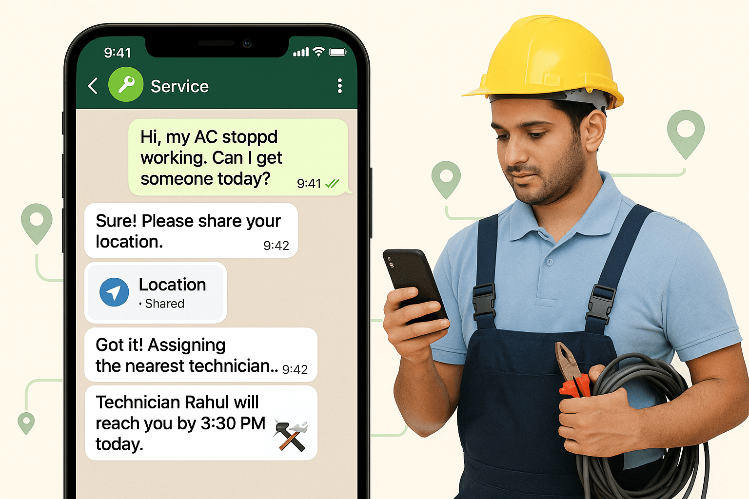 Auto Job and Technician Routing