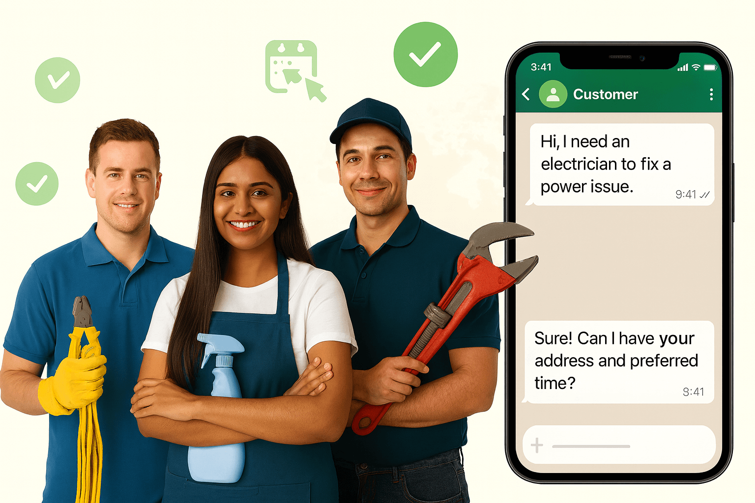 Home Services WhatsApp CRM