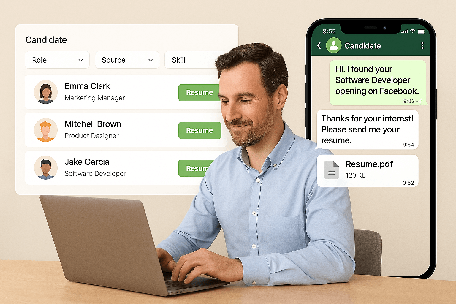 Multi-Channel Resume Collector