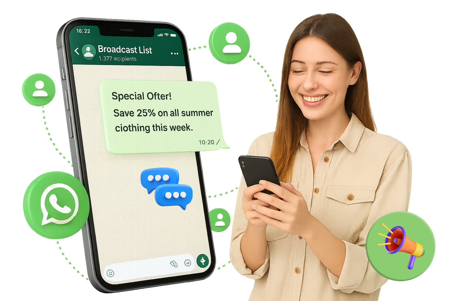 WhatsApp Broadcast Messaging Dashboard