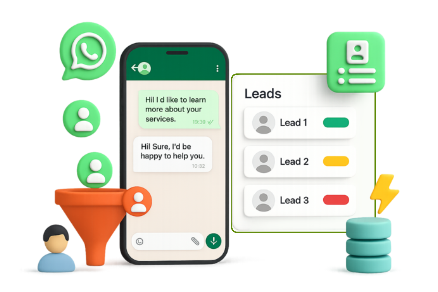WhatsApp Lead Generation Dashboard