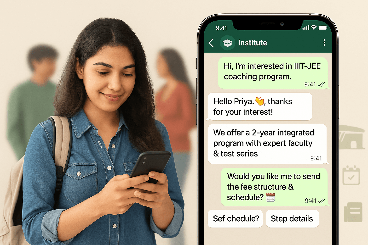 Coaching Institute WhatsApp CRM