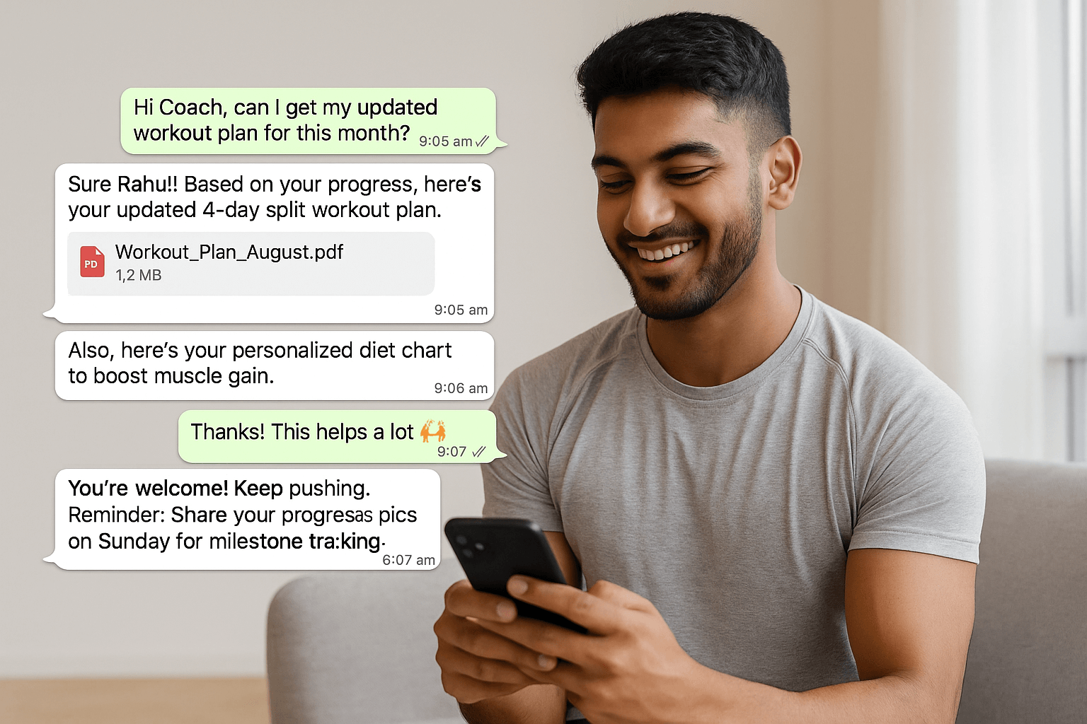 Workout Plans & Progress Updates